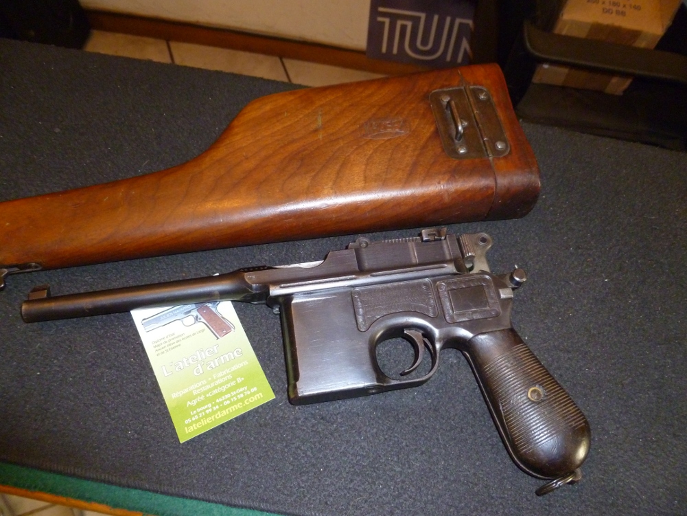 Pistolet C96 MAUSER calibre 7,63 mauser