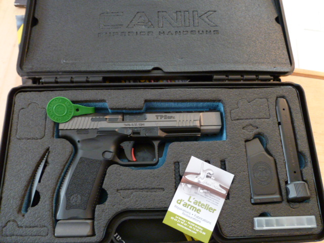 pistolet CANIK TP9 sfx 9 mm , état neuf