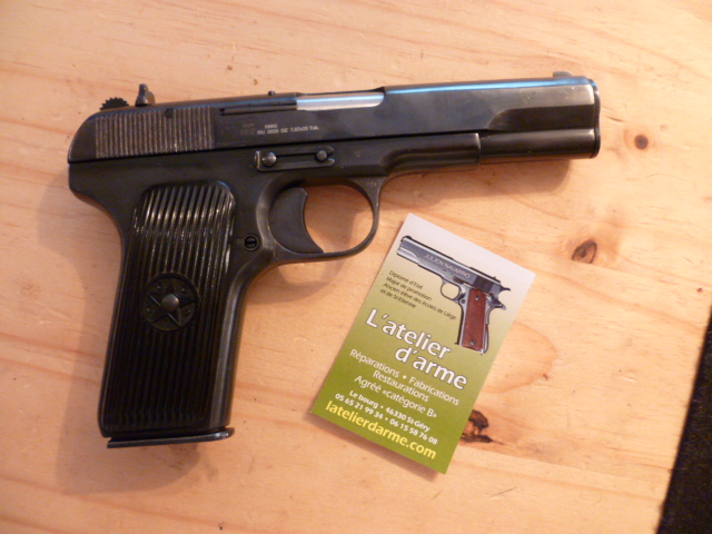 pistolet TOKAREV tt33 en parfait état .